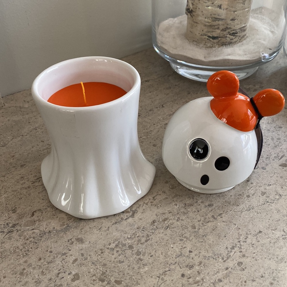Disney Mickey Mouse Ghost Ceramic Candle - Picture 7 of 9